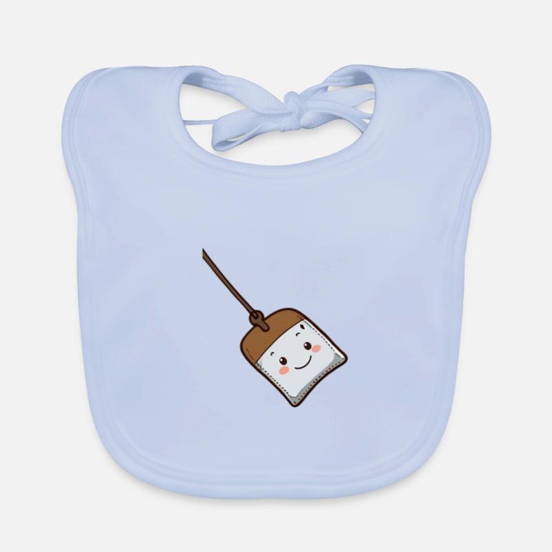 Sachet de thé comique mignon Bavoir bio Bébé