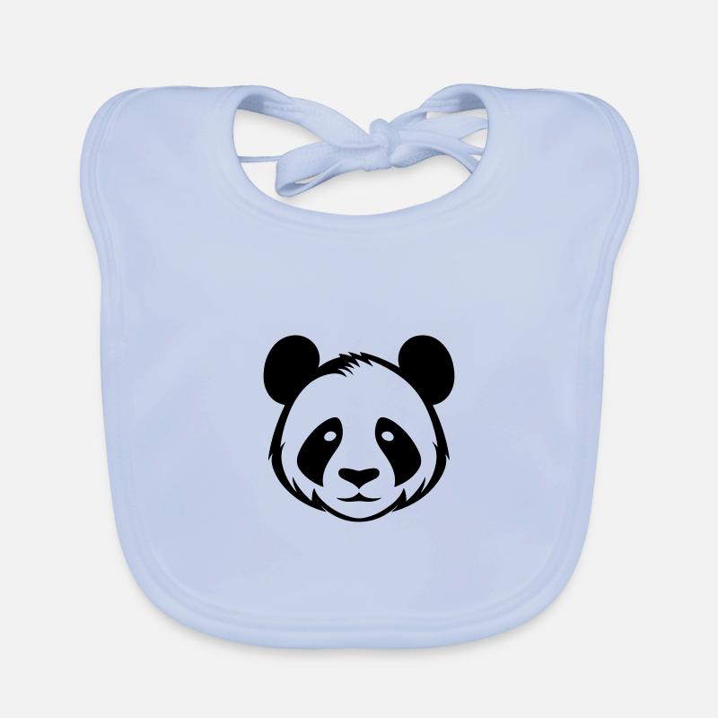 Panda head Organic Baby Bibs