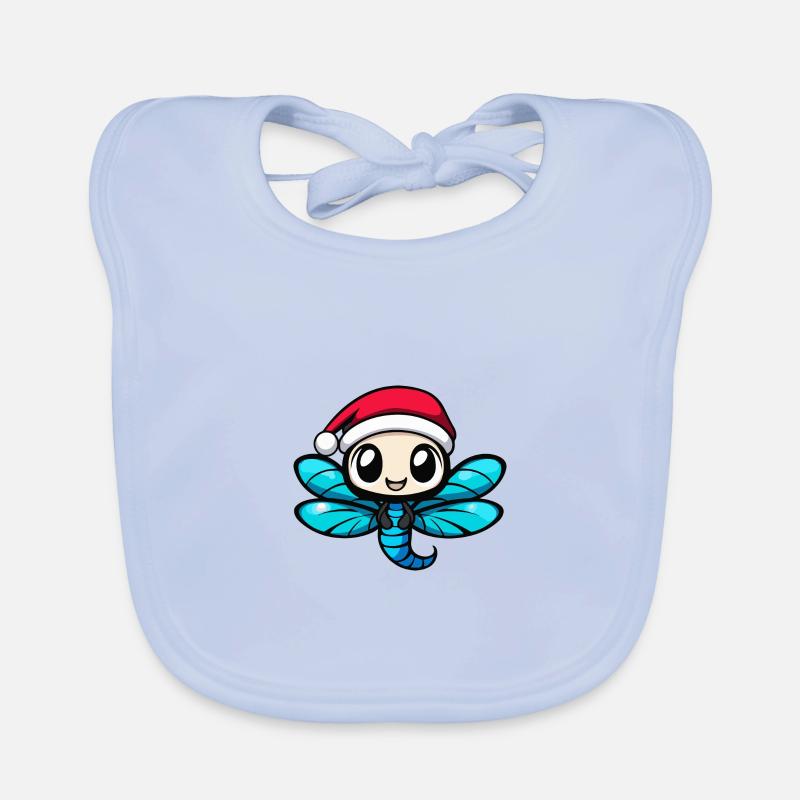 Libellule Noël Bavoir bio Bébé