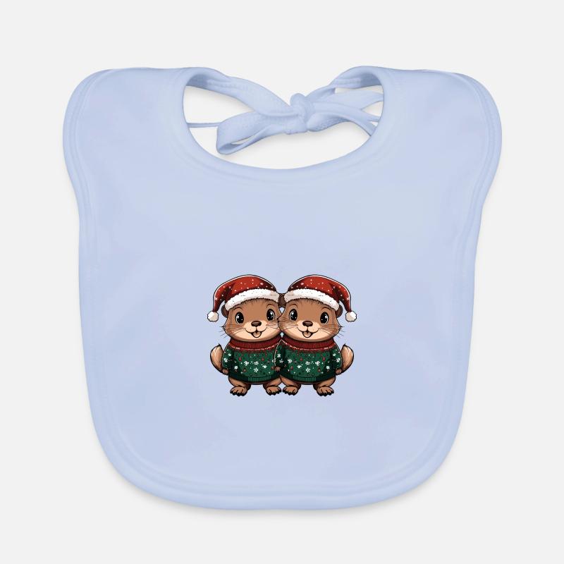 L’équipe de Noël du Castor Bavoir bio Bébé