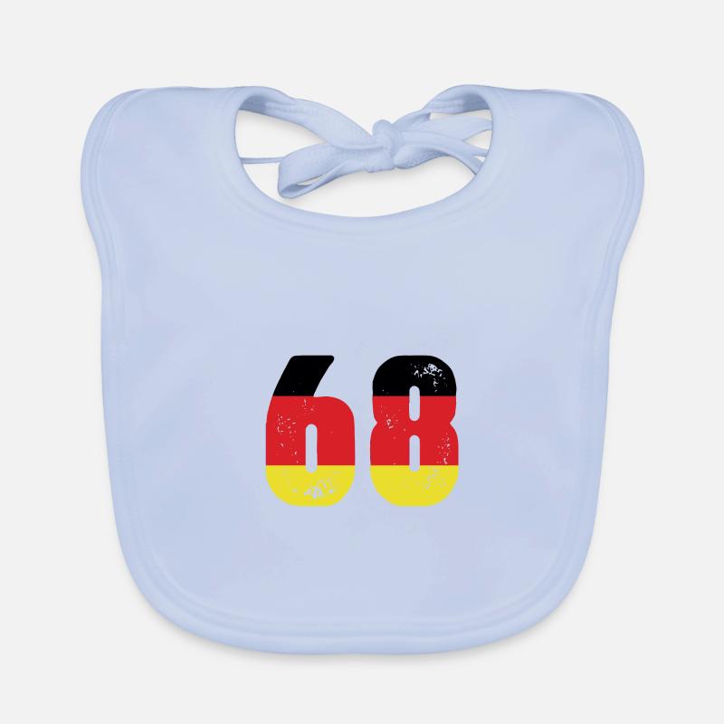 68 Number Jersey Germany Organic Baby Bibs