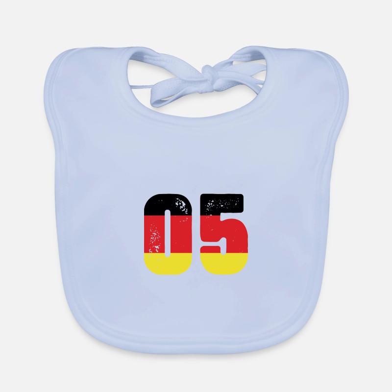 5 Number Jersey Germany Organic Baby Bibs