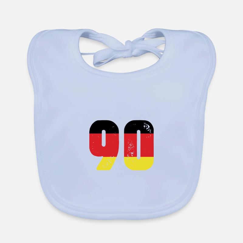 90 Number Jersey Germany Organic Baby Bibs