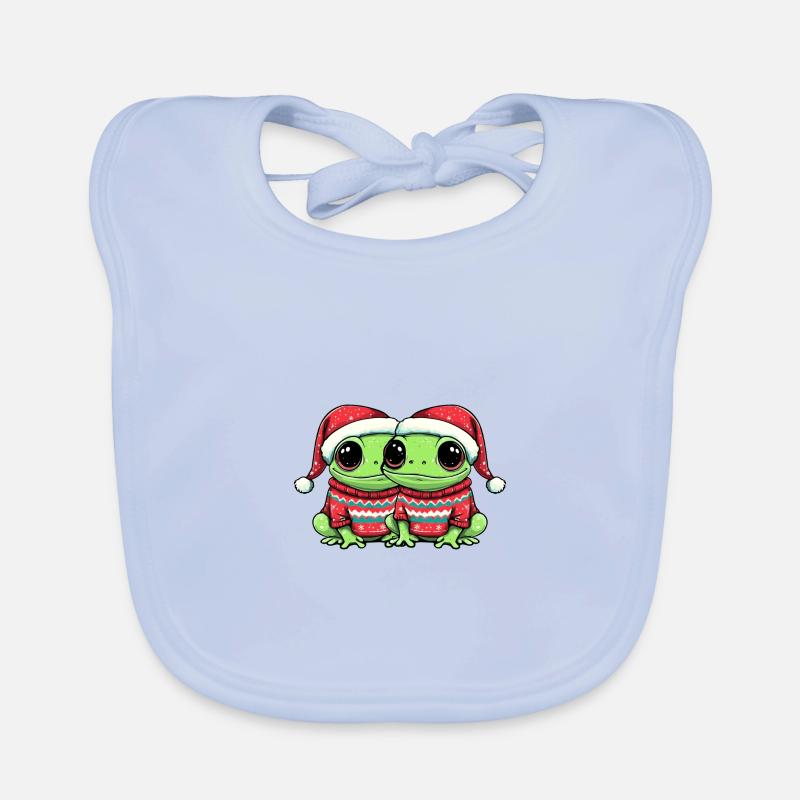 L’équipe de Noël de Frog Bavoir bio Bébé