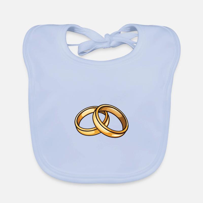 Alliances Mariage Bavoir bio Bébé