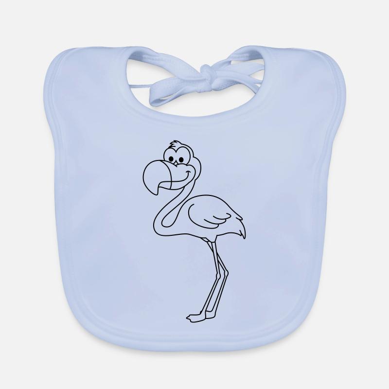 Flamingo Comic Animal Bavoir bio Bébé
