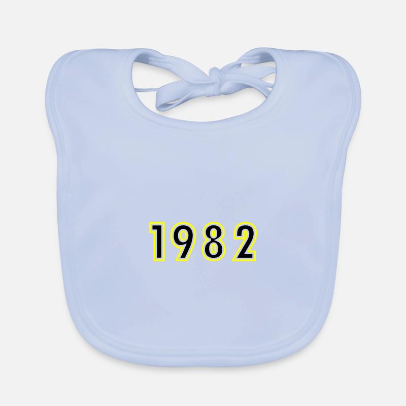 1982 Année Anniversaire Bavoir bio Bébé