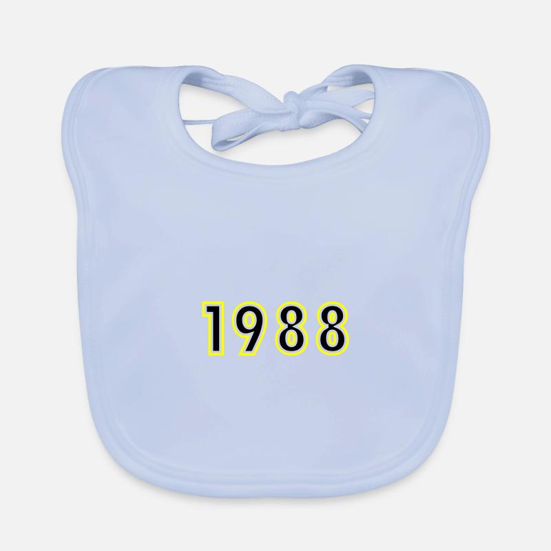 1988 Année Anniversaire Bavoir bio Bébé