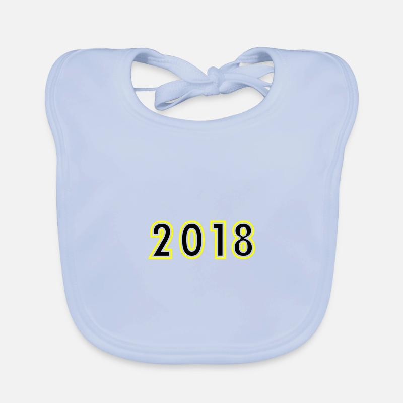 2018 Year Birthday Organic Baby Bibs