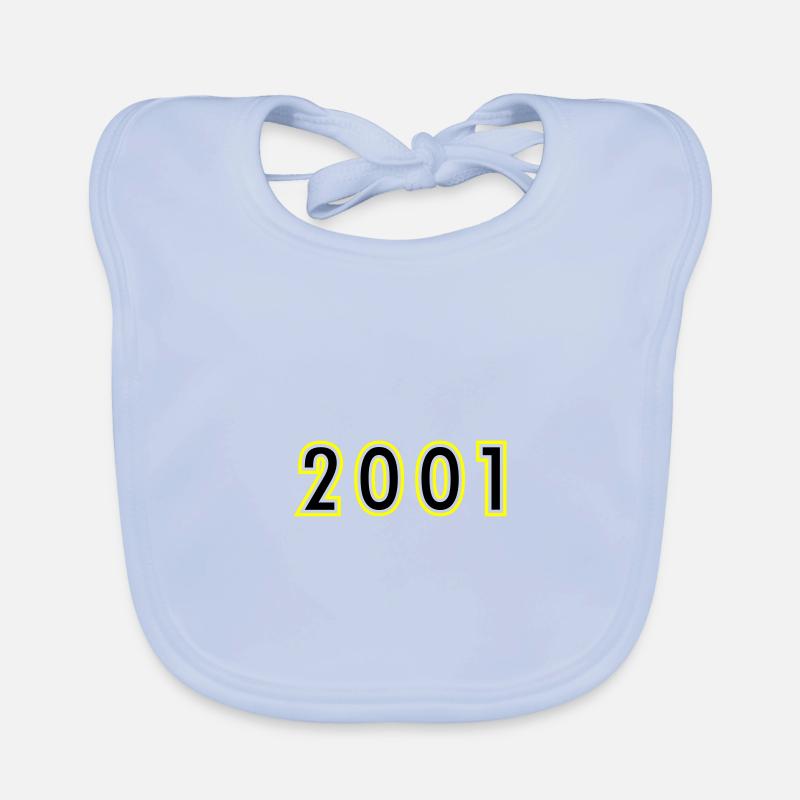 2001 Year Birthday Organic Baby Bibs