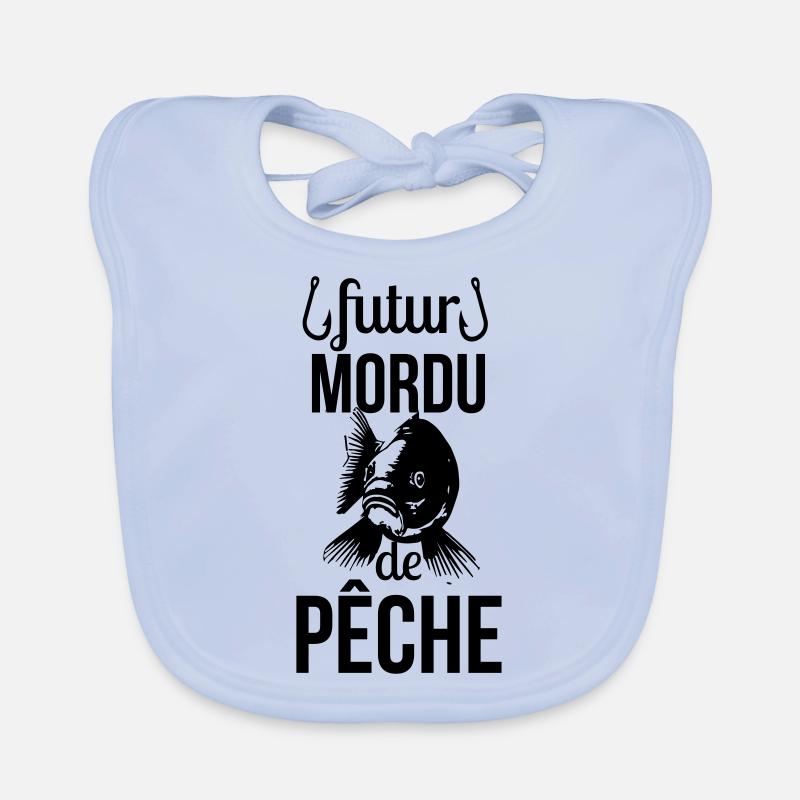 Mordu de Pêche pour bébé Bavoir bio Bébé