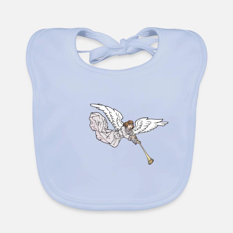 Fantasy Engel Lied Trompete Baby Bio-Lätzchen