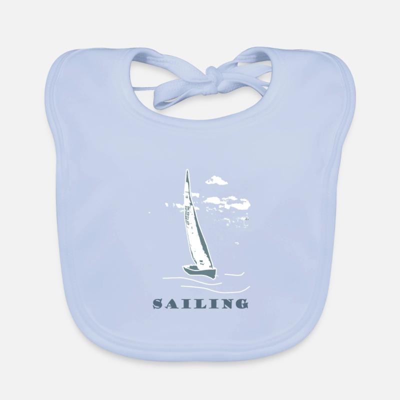 Segelboot,Meer,maritim,Geschenk,cool,trend Baby Bio-Lätzchen