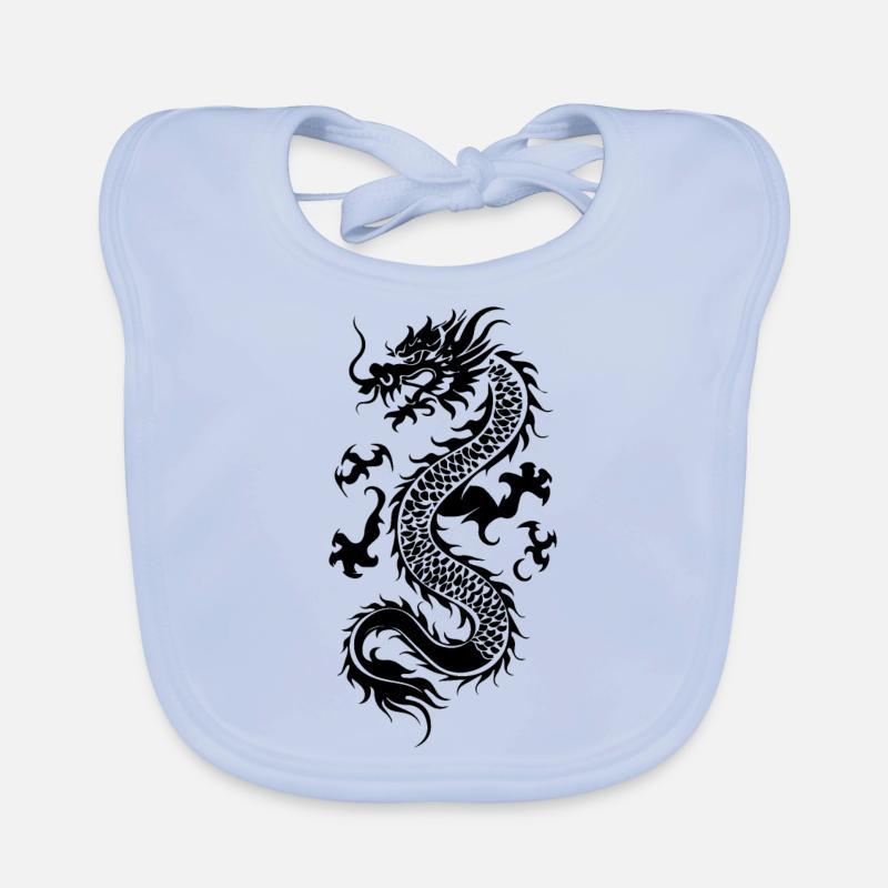 Dragon chinois Bavoir bio Bébé