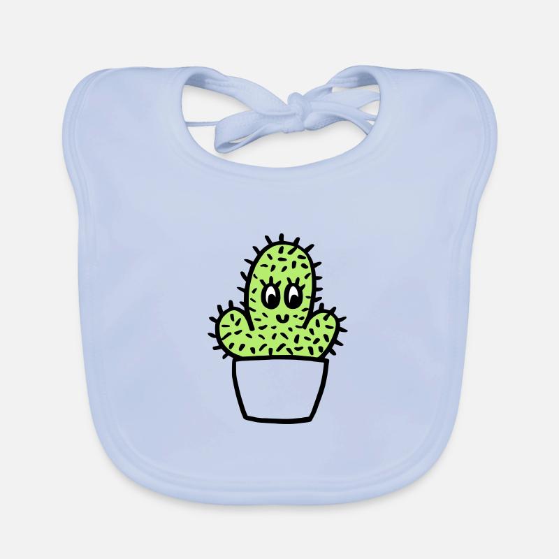 Small cactus, tricolor Organic Baby Bibs