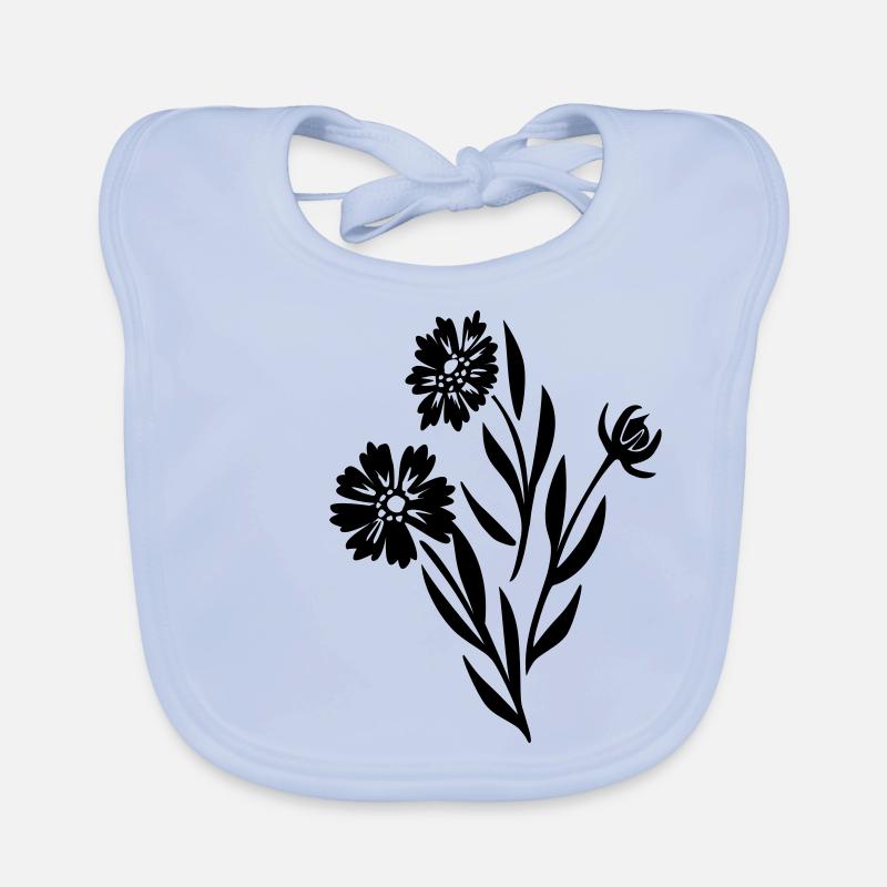 Fleurs fleur enfant fleur fleur idée cadeau Bavoir bio Bébé