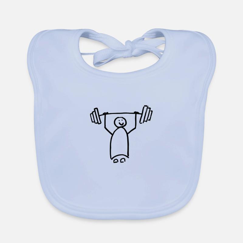 starkes Mädchen Baby Bio-Lätzchen