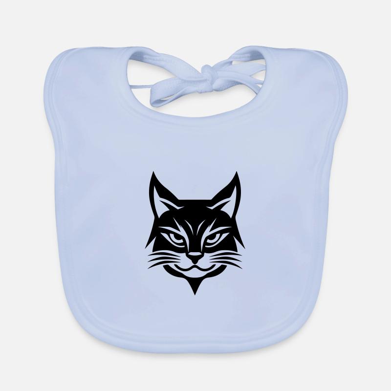 Katze Kopf Baby Bio-Lätzchen