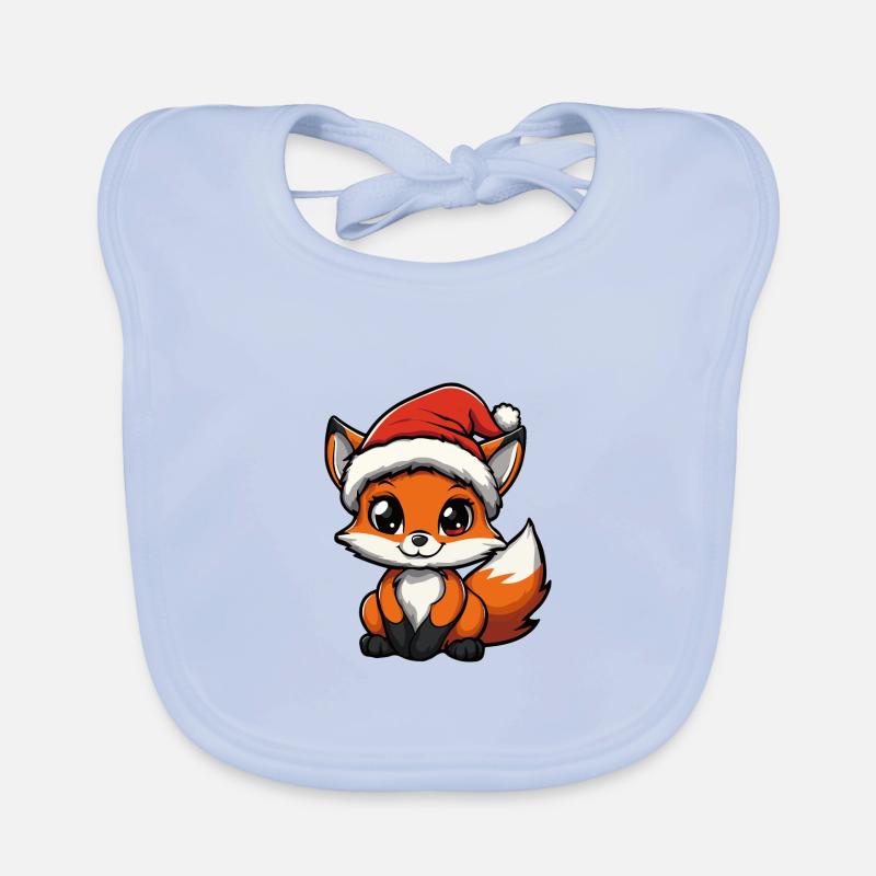 Renard Noël mignon Bavoir bio Bébé