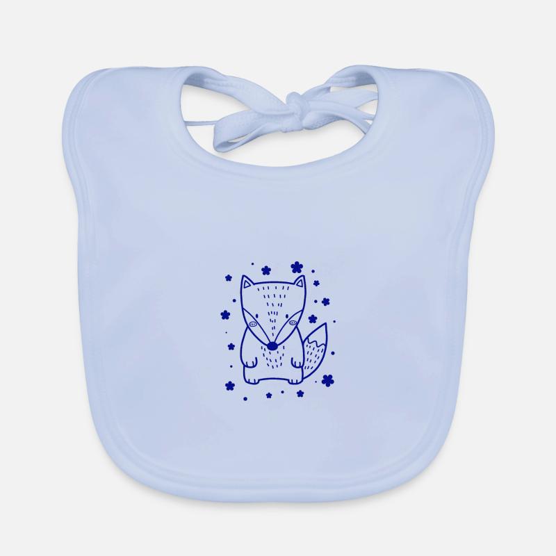 kleiner süßer Fuchs Baby Bio-Lätzchen