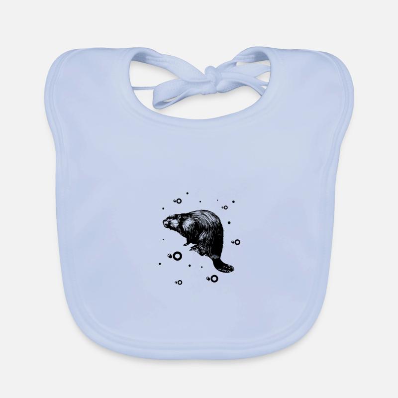 Marder Ermine Weasel Organic Baby Bibs