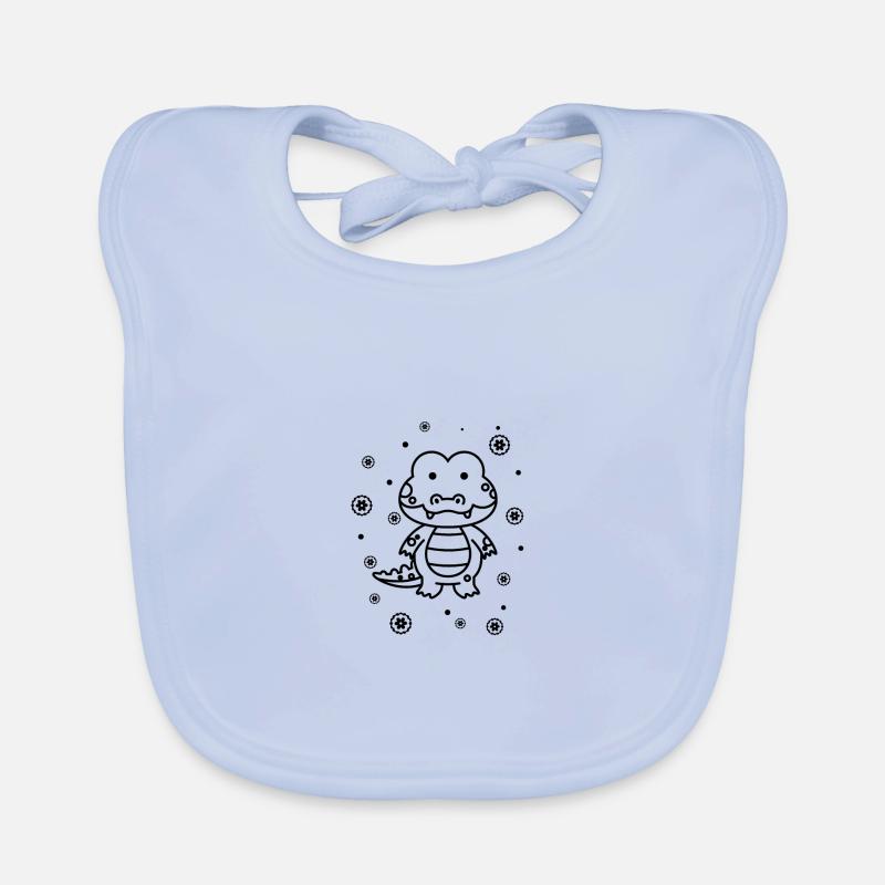 Drôle de petit crocodile Bavoir bio Bébé