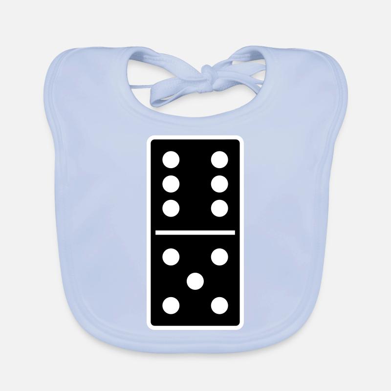 DOMINO STONE 6: 5 - VARIABLE COLOR - VECTOR DESIGN! Organic Baby Bibs