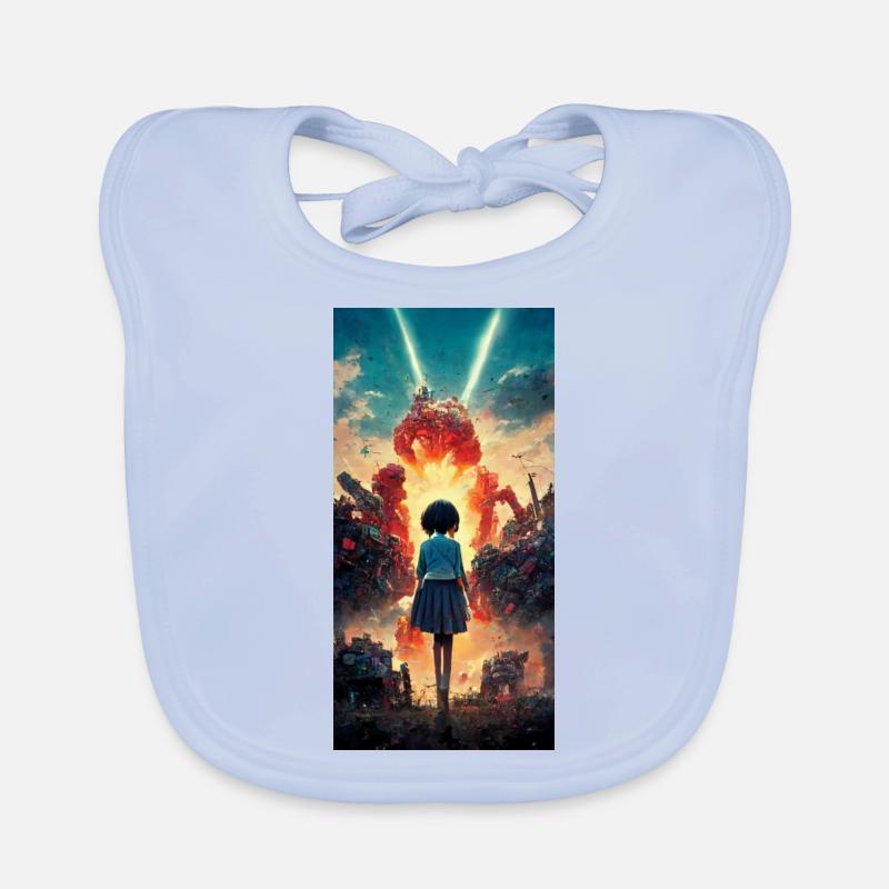 Anime-Mädchen Baby Bio-Lätzchen