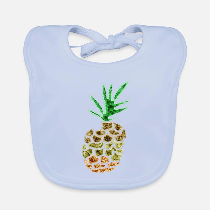 Verrückte Ananas Baby Bio-Lätzchen