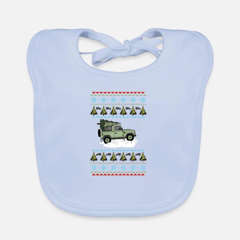 Defender 90 - Weihnachtsbaum Baby Bio-Lätzchen
