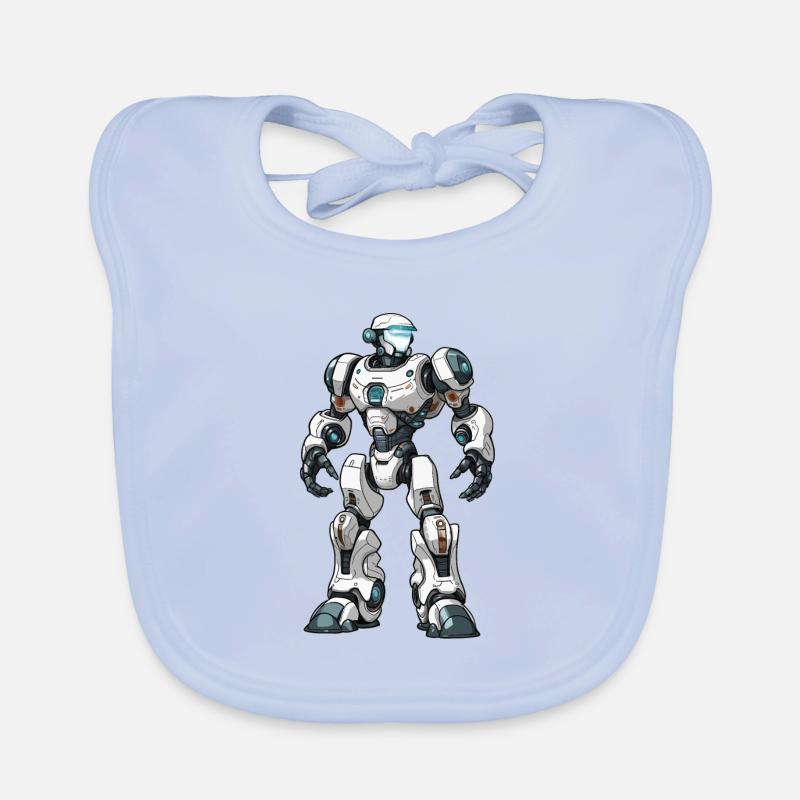 Robot Organic Baby Bibs