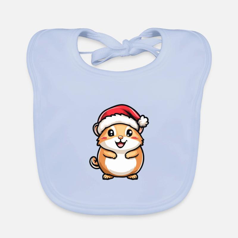 Hamster Weihnachten Niedlich Baby Bio-Lätzchen