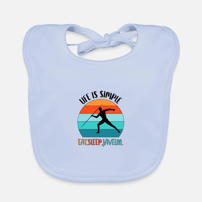 Javelin throw Javelin thrower thrower Organic Baby Bibs