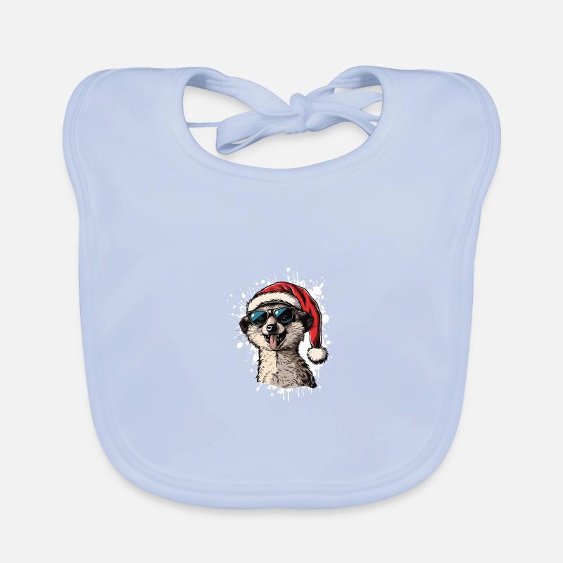 Suricate Noël Drôle Bavoir bio Bébé