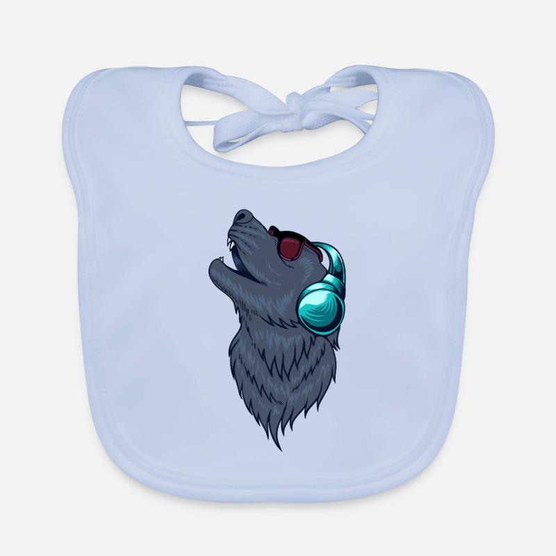 Wolf - Wolf Lover - Wolfstar - Wölfe - Lone Wolf Baby Bio-Lätzchen