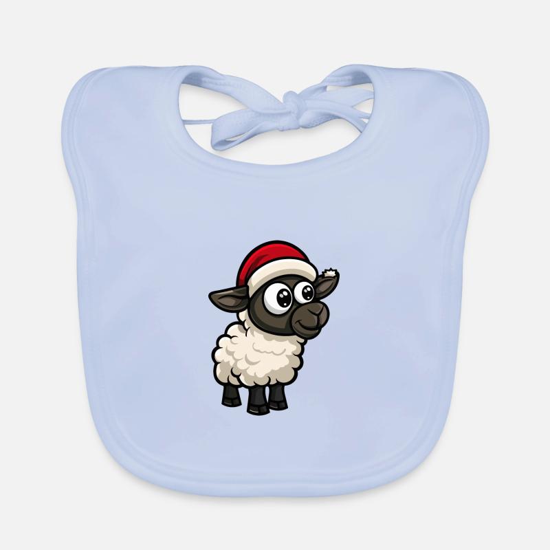Noël des moutons Bavoir bio Bébé