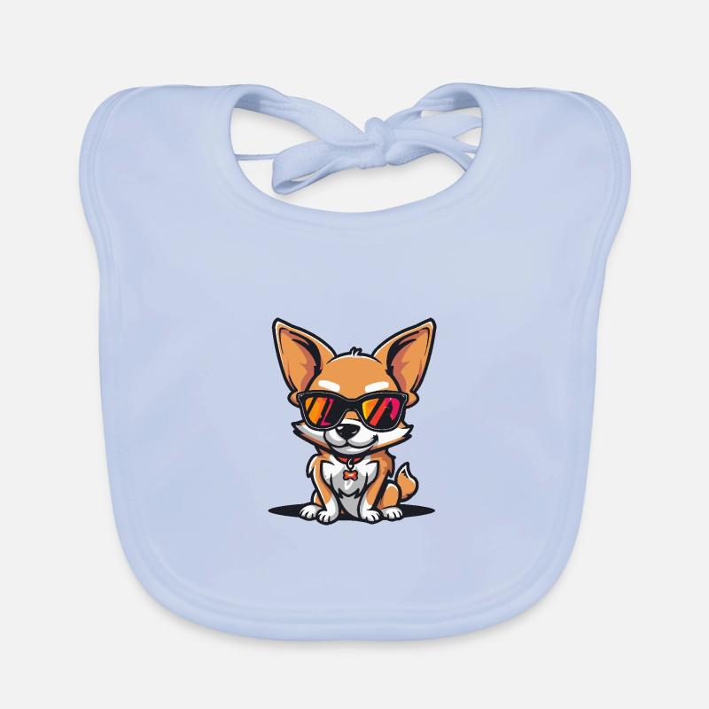 Chihuahua Hunde Cool Comic Baby Bio-Lätzchen