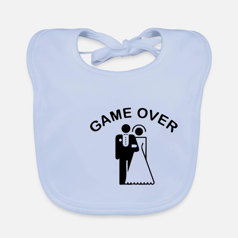 Game Over - Bruiloft - Getrouwd - Huwelijk - Huwelijk Bio-slabbetje voor baby's