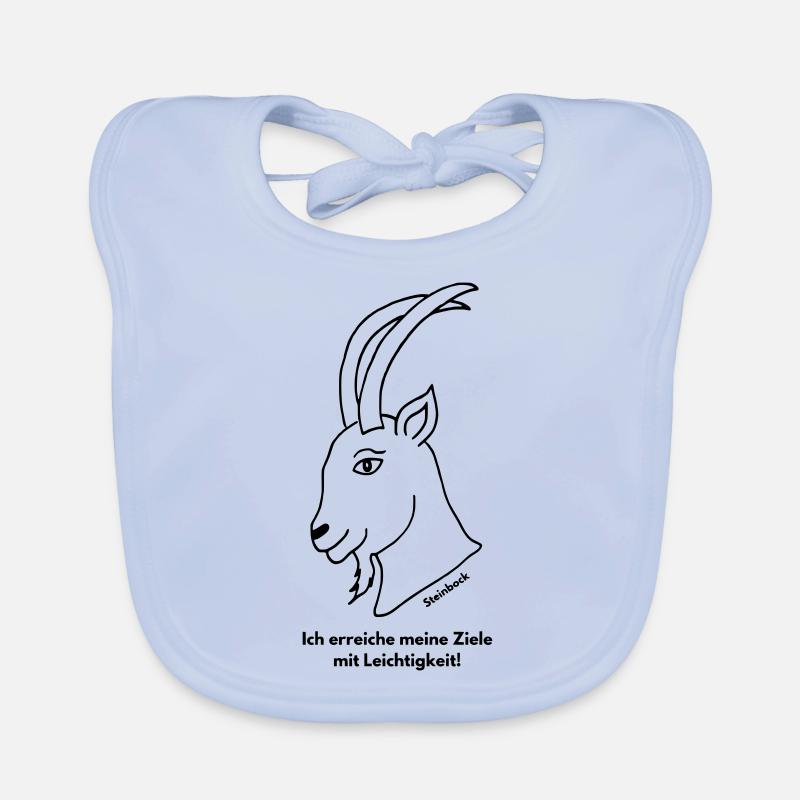 Sternzeichen Steinbock Baby Bio-Lätzchen