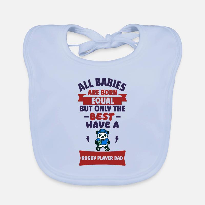 Bébé Papa rugbyman cadeau de naissance Bavoir bio Bébé