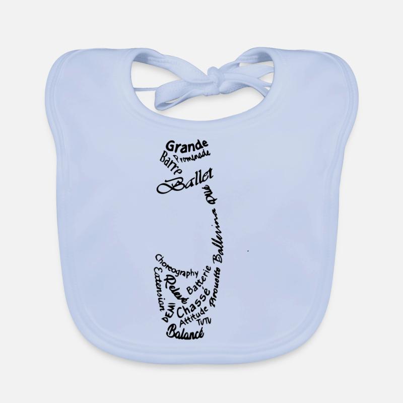 pointe mots Bavoir bio Bébé