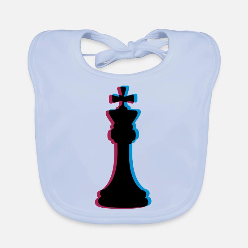3D Effect Chess Organic Baby Bibs