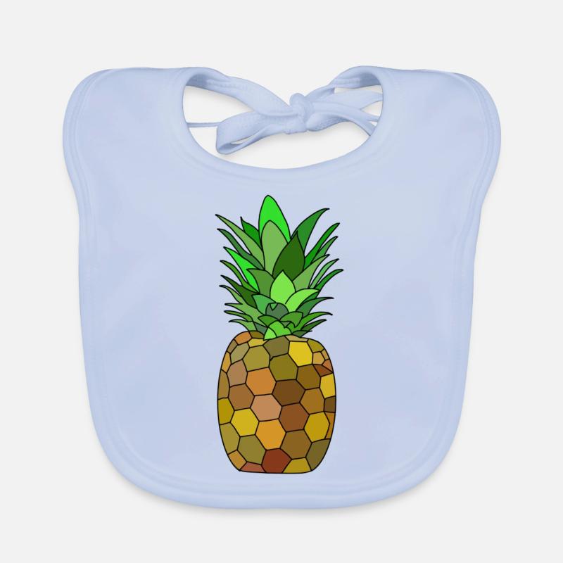 Geometrisches Ananas Design Baby Bio-Lätzchen
