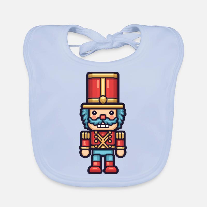 casse-noisette pixélisé Bavoir bio Bébé