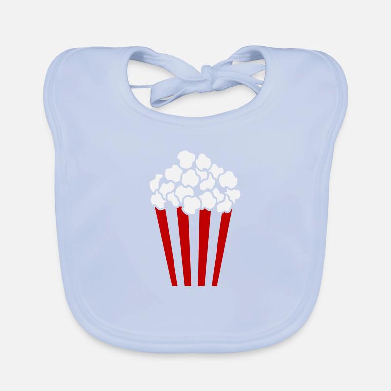 Popcorn Cube / Couleur personnalisable / 2c Bavoir bio Bébé