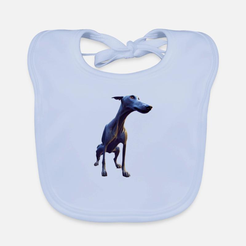 Lurcher Hund - Lurcher Baby Bio-Lätzchen