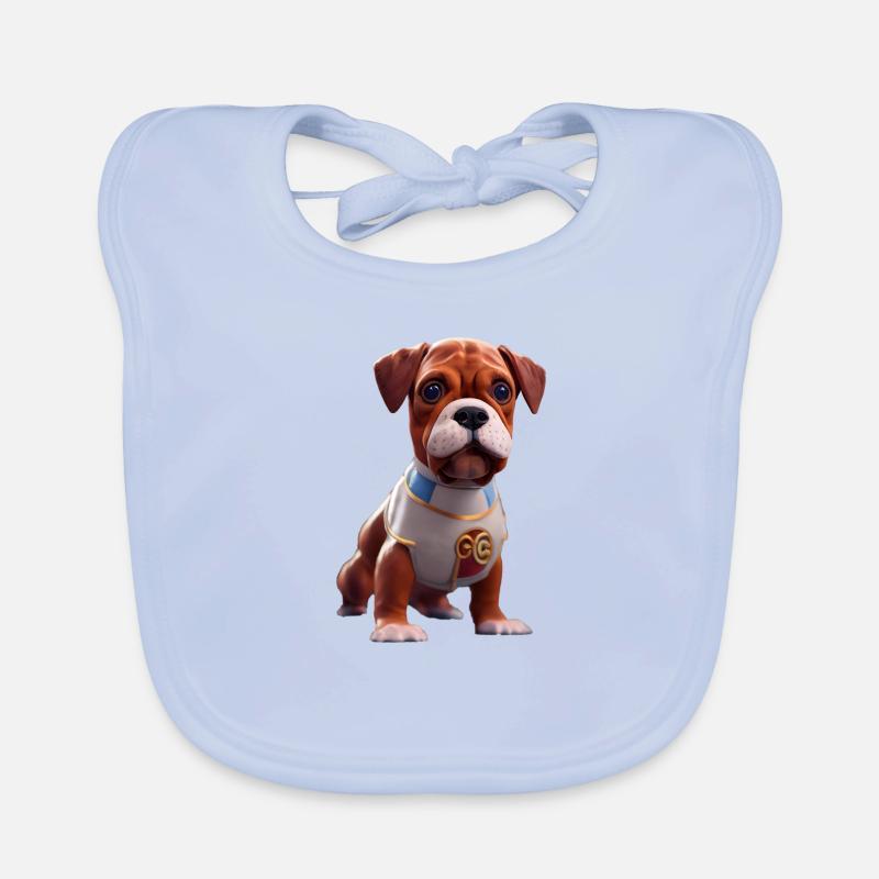 Deutscher Boxer Baby Bio-Lätzchen