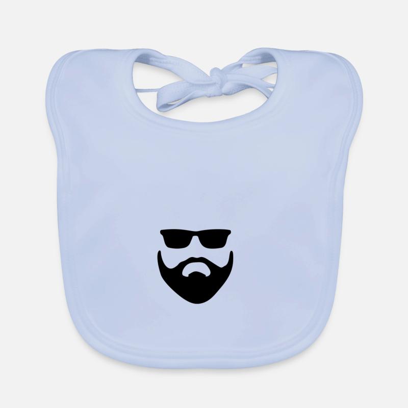 Bart Hipster Baby Bio-Lätzchen