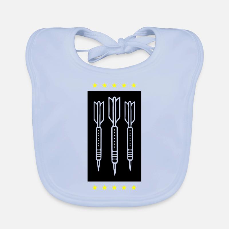 Darts Team Dartpfeile Symbol Baby Bio-Lätzchen