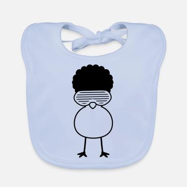 Funky Chick Bavaglino ecologico per neonato